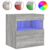 TV-seinäkaapit LED-valoilla 2 kpl harmaa Sonoma 40x30x40 cm