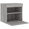 TV-seinäkaapit LED-valoilla 2 kpl harmaa Sonoma 40x30x40 cm