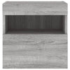 TV-seinäkaapit LED-valoilla 2 kpl harmaa Sonoma 40x30x40 cm