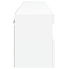 TV-seinäkaapit LED-valoilla 2 kpl valkoinen 60x30x40 cm