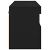 TV-seinäkaappi LED-valoilla musta 60x30x40 cm