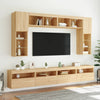 TV-seinäkaappi LED-valoilla Sonoma-tammi 60x30x40 cm