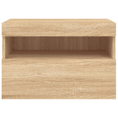 TV-seinäkaappi LED-valoilla Sonoma-tammi 60x30x40 cm