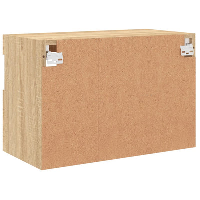 TV-seinäkaappi LED-valoilla Sonoma-tammi 60x30x40 cm