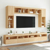 TV-seinäkaapit LED-valoilla 2 kpl Sonoma-tammi 60x30x40 cm