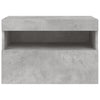 TV-seinäkaappi LED-valoilla betoninharmaa 60x30x40 cm