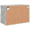 TV-seinäkaappi LED-valoilla betoninharmaa 60x30x40 cm