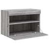 TV-seinäkaappi LED-valoilla harmaa Sonoma 60x30x40 cm