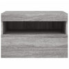 TV-seinäkaappi LED-valoilla harmaa Sonoma 60x30x40 cm