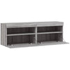 TV-seinäkaapit LED-valoilla 2 kpl harmaa Sonoma 60x30x40 cm