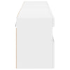 TV-seinäkaapit LED-valoilla 2 kpl valkoinen 80x30x40 cm