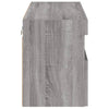 TV-seinäkaappi LED-valoilla harmaa Sonoma 80x30x40 cm