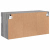 TV-seinäkaappi LED-valoilla harmaa Sonoma 80x30x40 cm
