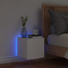 TV-seinäkaappi LED-valoilla valkoinen 30,5x35x30 cm