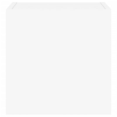 TV-seinäkaapit LED-valoilla 2 kpl valkoinen 30,5x35x30 cm