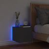 TV-seinäkaappi LED-valoilla musta 30,5x35x30 cm