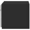 TV-seinäkaappi LED-valoilla musta 30,5x35x30 cm
