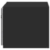 TV-seinäkaapit LED-valoilla 2 kpl musta 30,5x35x30 cm