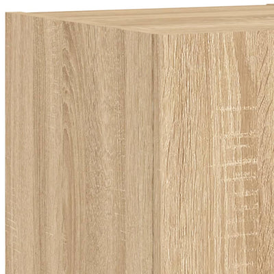 Sonoma-tammi tv-seinäkaappi Genutu 30,5x35x30cm (led-valoilla)