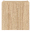 TV-seinäkaappi LED-valoilla Sonoma-tammi 30,5x35x30 cm