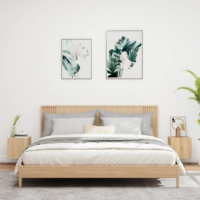 TV-seinäkaapit LED-valoilla 2 kpl Sonoma-tammi 30,5x35x30 cm