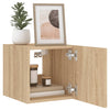 TV-seinäkaapit LED-valoilla 2 kpl Sonoma-tammi 30,5x35x30 cm