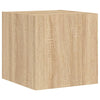 TV-seinäkaapit LED-valoilla 2 kpl Sonoma-tammi 30,5x35x30 cm