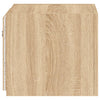 TV-seinäkaapit LED-valoilla 2 kpl Sonoma-tammi 30,5x35x30 cm