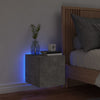 TV-seinäkaappi LED-valoilla betoninharmaa 30,5x35x30 cm