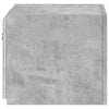 TV-seinäkaapit LED-valoilla 2 kpl betoninharmaa 30,5x35x30 cm