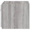 TV-seinäkaappi LED-valoilla harmaa Sonoma 30,5x35x30 cm