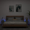TV-seinäkaapit LED-valoilla 2 kpl harmaa Sonoma 30,5x35x30 cm