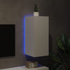 TV-seinäkaappi LED-valoilla valkoinen 30,5x35x70 cm