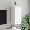 TV-seinäkaappi LED-valoilla valkoinen 30,5x35x70 cm