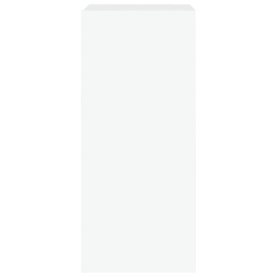 TV-seinäkaappi LED-valoilla valkoinen 30,5x35x70 cm