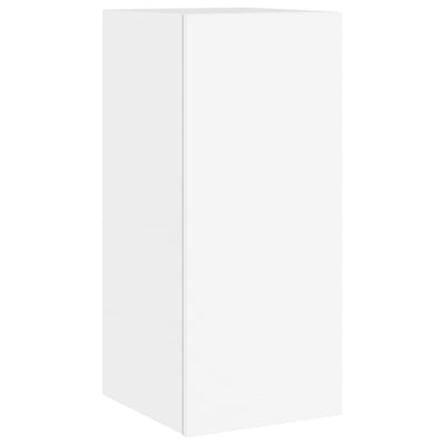 TV-seinäkaapit LED-valoilla 2 kpl valkoinen 30,5x35x70 cm