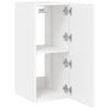 TV-seinäkaapit LED-valoilla 2 kpl valkoinen 30,5x35x70 cm