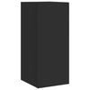 TV-seinäkaapit LED-valoilla 2 kpl musta 30,5x35x70 cm