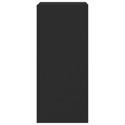 TV-seinäkaapit LED-valoilla 2 kpl musta 30,5x35x70 cm
