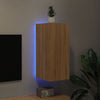 TV-seinäkaappi LED-valoilla Sonoma-tammi 30,5x35x70 cm