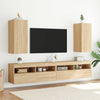 TV-seinäkaappi LED-valoilla Sonoma-tammi 30,5x35x70 cm