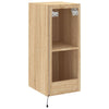 TV-seinäkaapit LED-valoilla 2 kpl Sonoma-tammi 30,5x35x70 cm