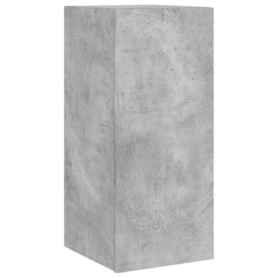 TV-seinäkaappi LED-valoilla betoninharmaa 30,5x35x70 cm