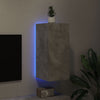 TV-seinäkaappi LED-valoilla betoninharmaa 30,5x35x70 cm