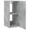 TV-seinäkaappi LED-valoilla betoninharmaa 30,5x35x70 cm