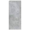TV-seinäkaappi LED-valoilla betoninharmaa 30,5x35x70 cm