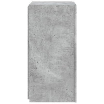 TV-seinäkaappi LED-valoilla betoninharmaa 30,5x35x70 cm
