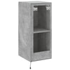 TV-seinäkaappi LED-valoilla betoninharmaa 30,5x35x70 cm