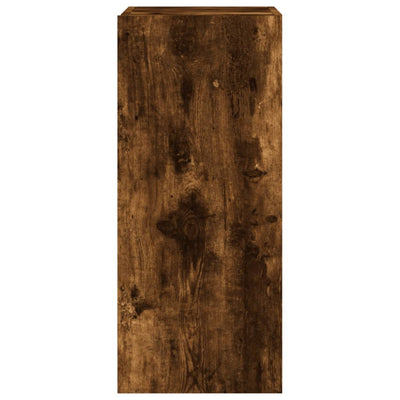 TV-seinäkaapit LED-valoilla 2 kpl savutammi 30,5x35x70 cm