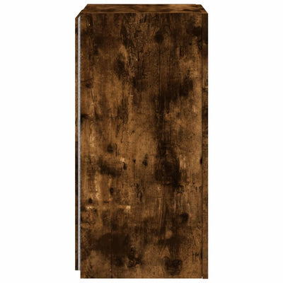 TV-seinäkaapit LED-valoilla 2 kpl savutammi 30,5x35x70 cm